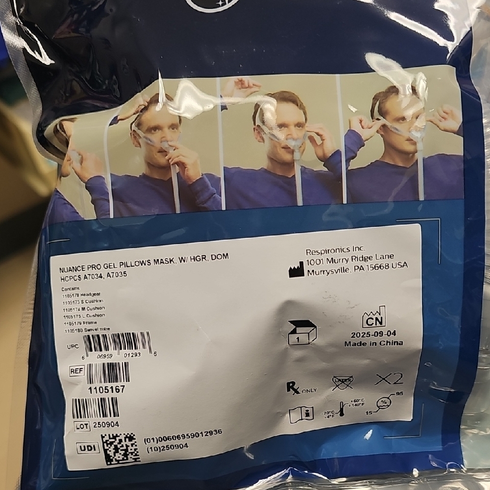 Philips Nuance Pro Gel Pillow Mask Frame in Blue - Picture 2 of 2